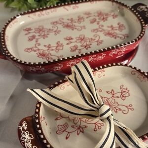 Tiny But Mighty 🍓 Temp-tations Floral Lace Mini Bakeware Set – Farmhouse Cutie”